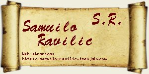 Samuilo Ravilić vizit kartica